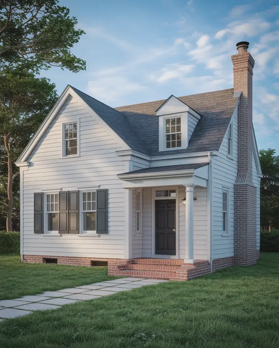 Whitewashed Brick Foundation 1