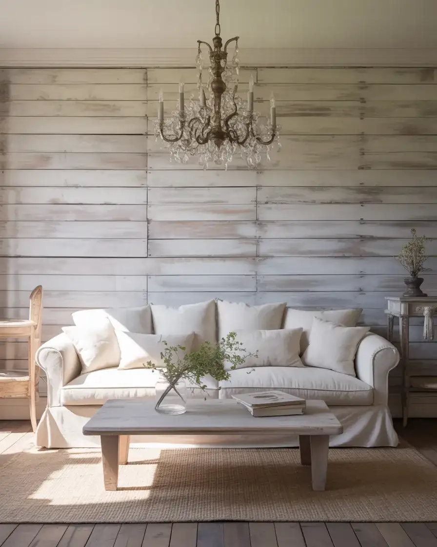 Whitewashed Wood Plank Walls 2