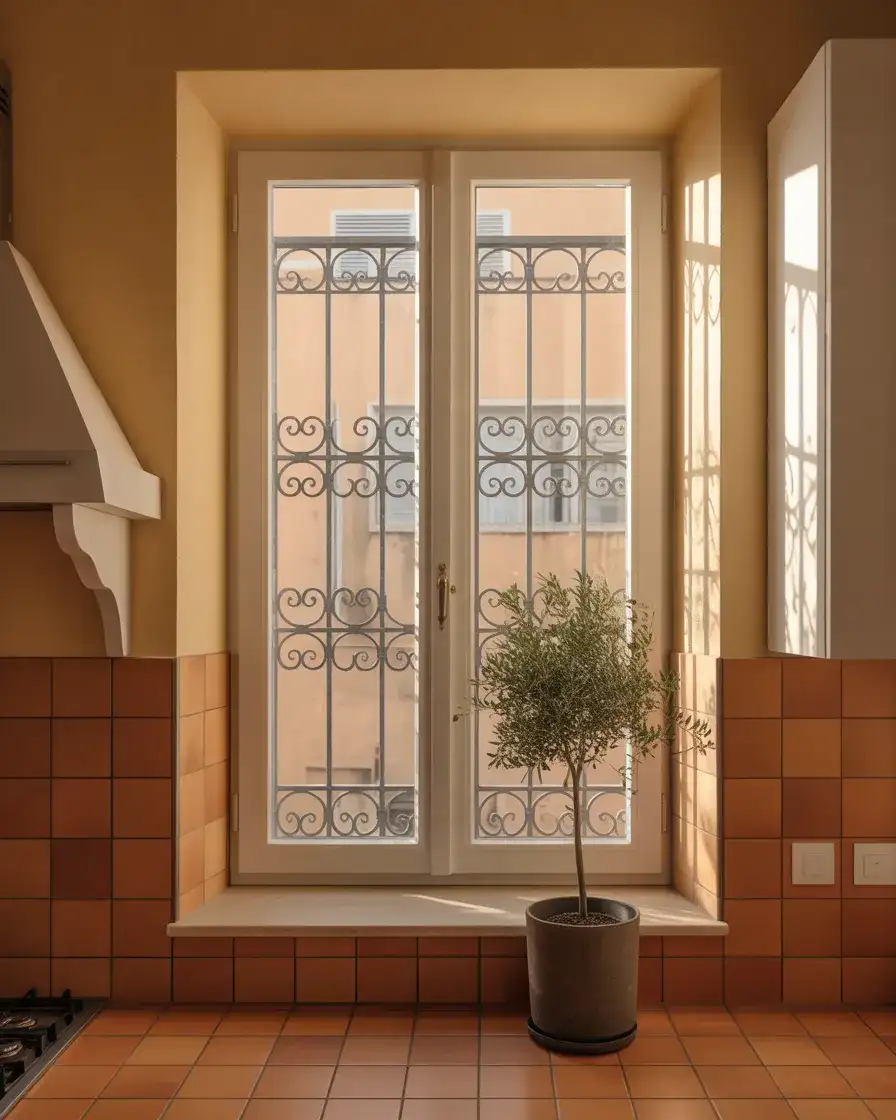 Wrought-Iron Grille for Mediterranean Flair 2