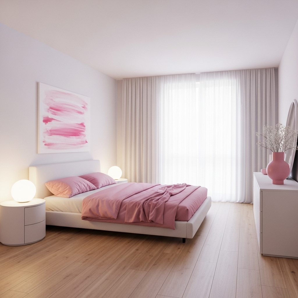 11 Bedroom Ideas Aesthetic Pink and White for a Dreamy Look - PureLine Home Decor