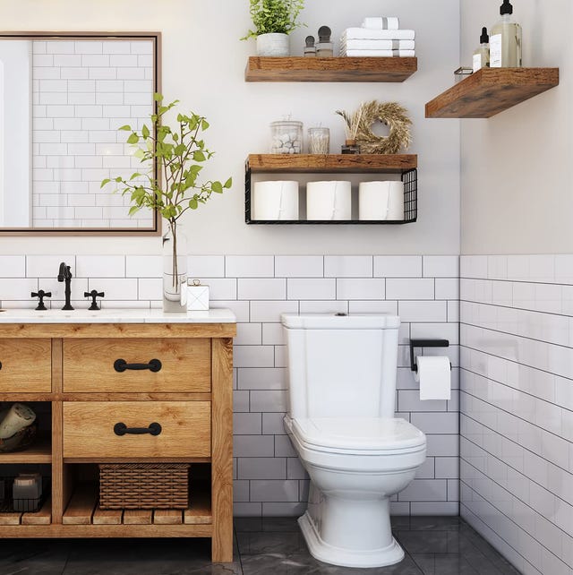 14 Over-the-Toilet Storage Ideas to Maximize a Small Space