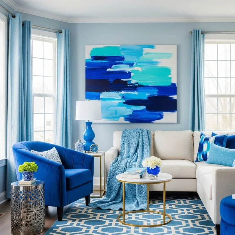 15 Blue Living Room Ideas That Feel Calm and Chic