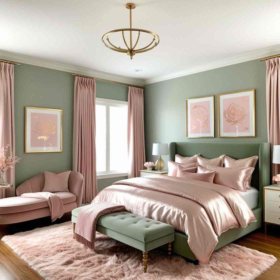 17 Vibrant Ideas for Pink and Green Bedroom - Tangy House