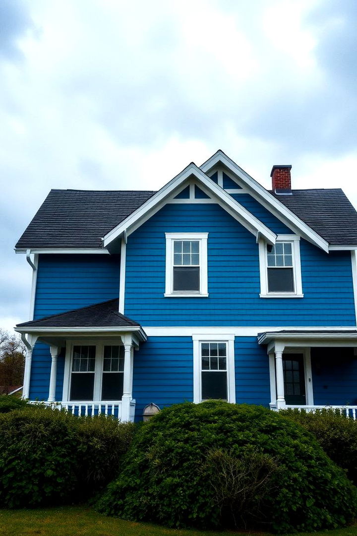 22 Blue House Siding With White Trim Exterior Inspirations - Lost At E Minor