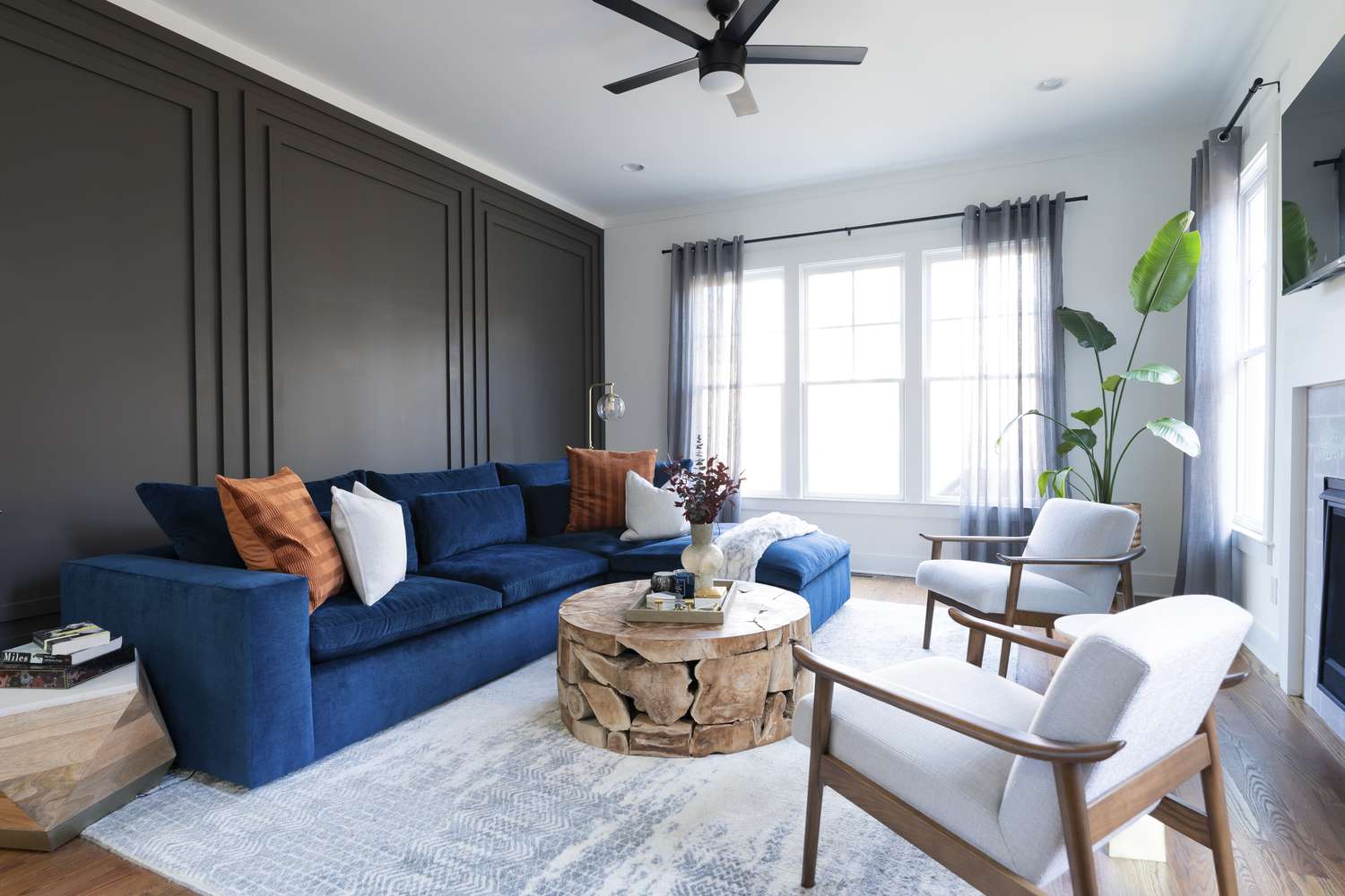 23 Blue and Gray Living Room Ideas