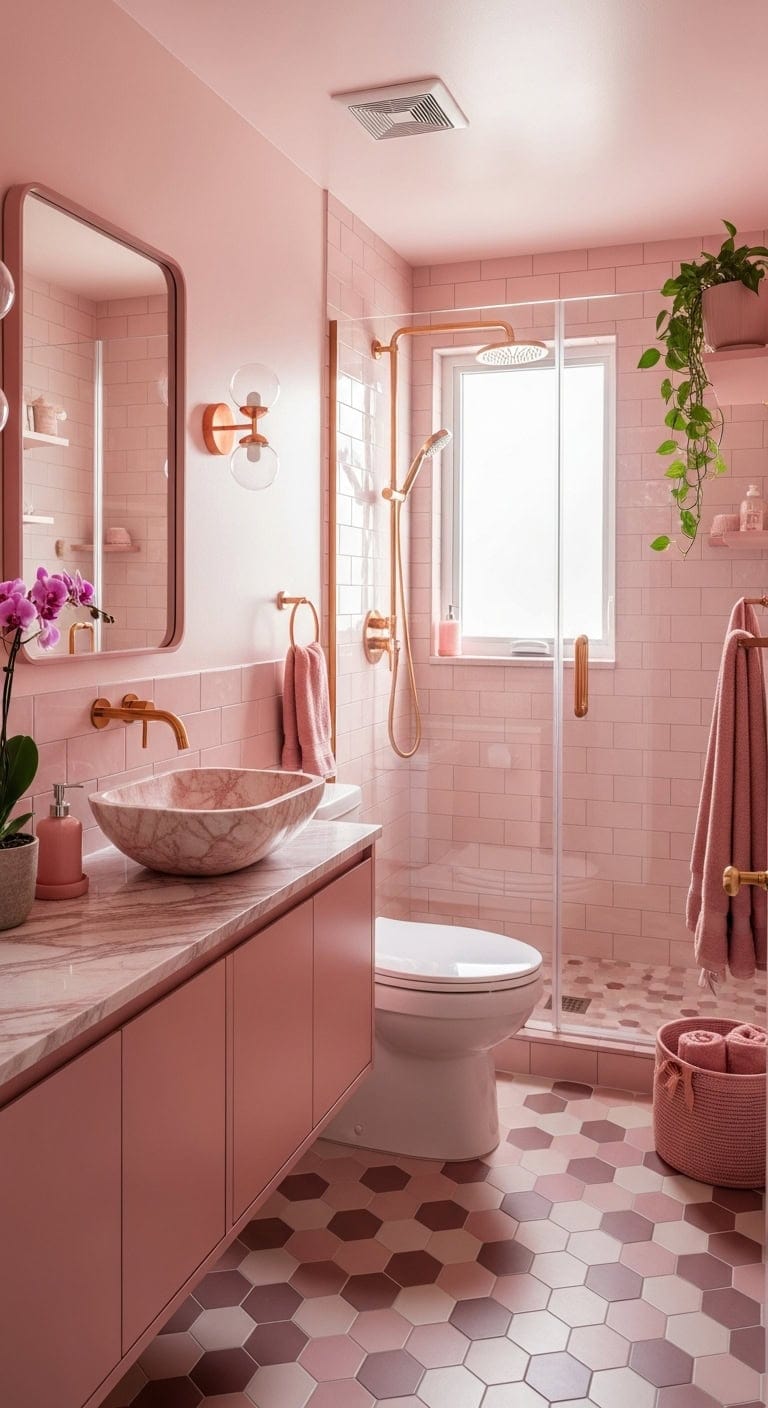 23 Pink Bathroom Aesthetic Designs That Capture Feminine Vibes