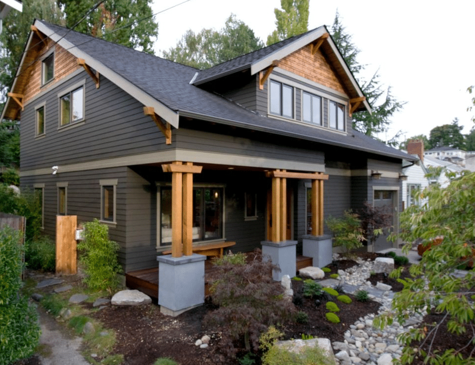 25 Modern Grey House Exterior Color Schemes that Stand Out - AlittleDelightful