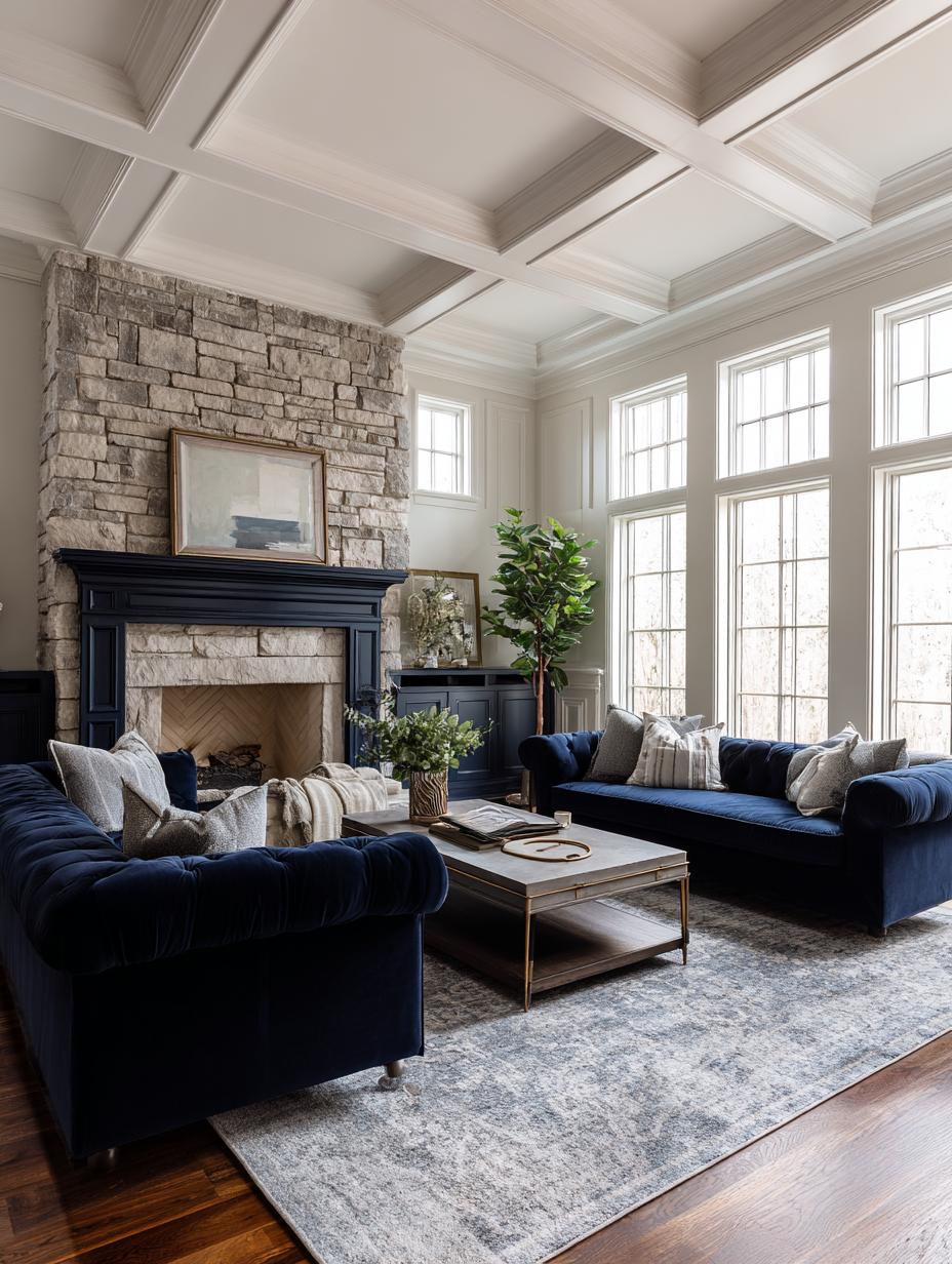 37 Trending Navy Blue Living Room Designs that Quietly Signal Expensive Taste in 2026 – Home Stratosphere