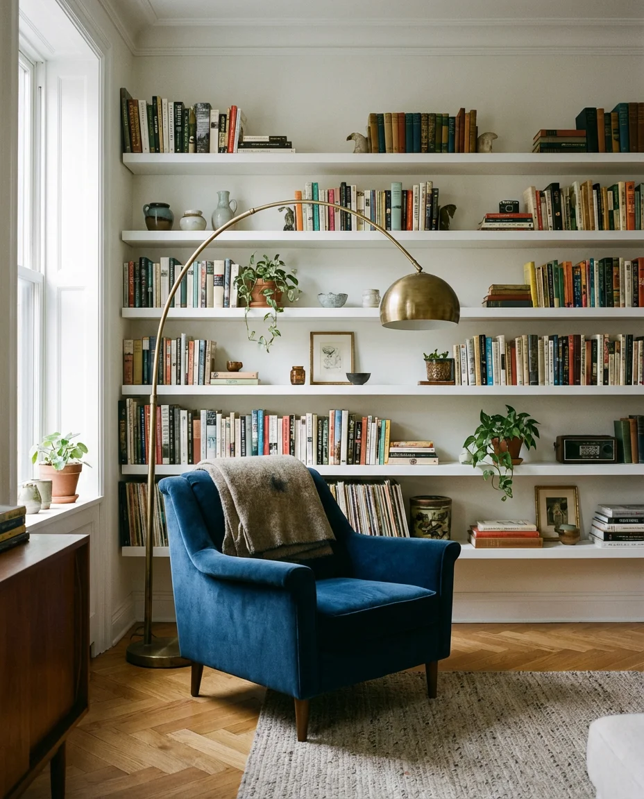 Aesthetic Floating Shelf Reading Wall 1