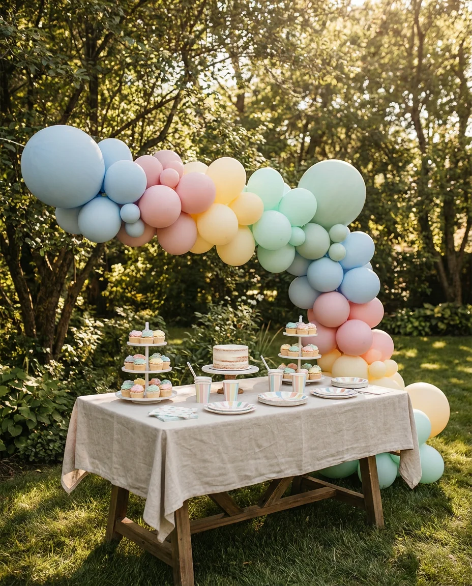 Backyard Birthday Party Decor Setup 1
