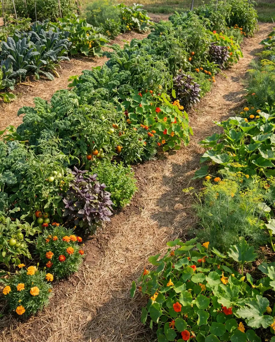 Backyard Herb and Vegetable Companion Garden 2