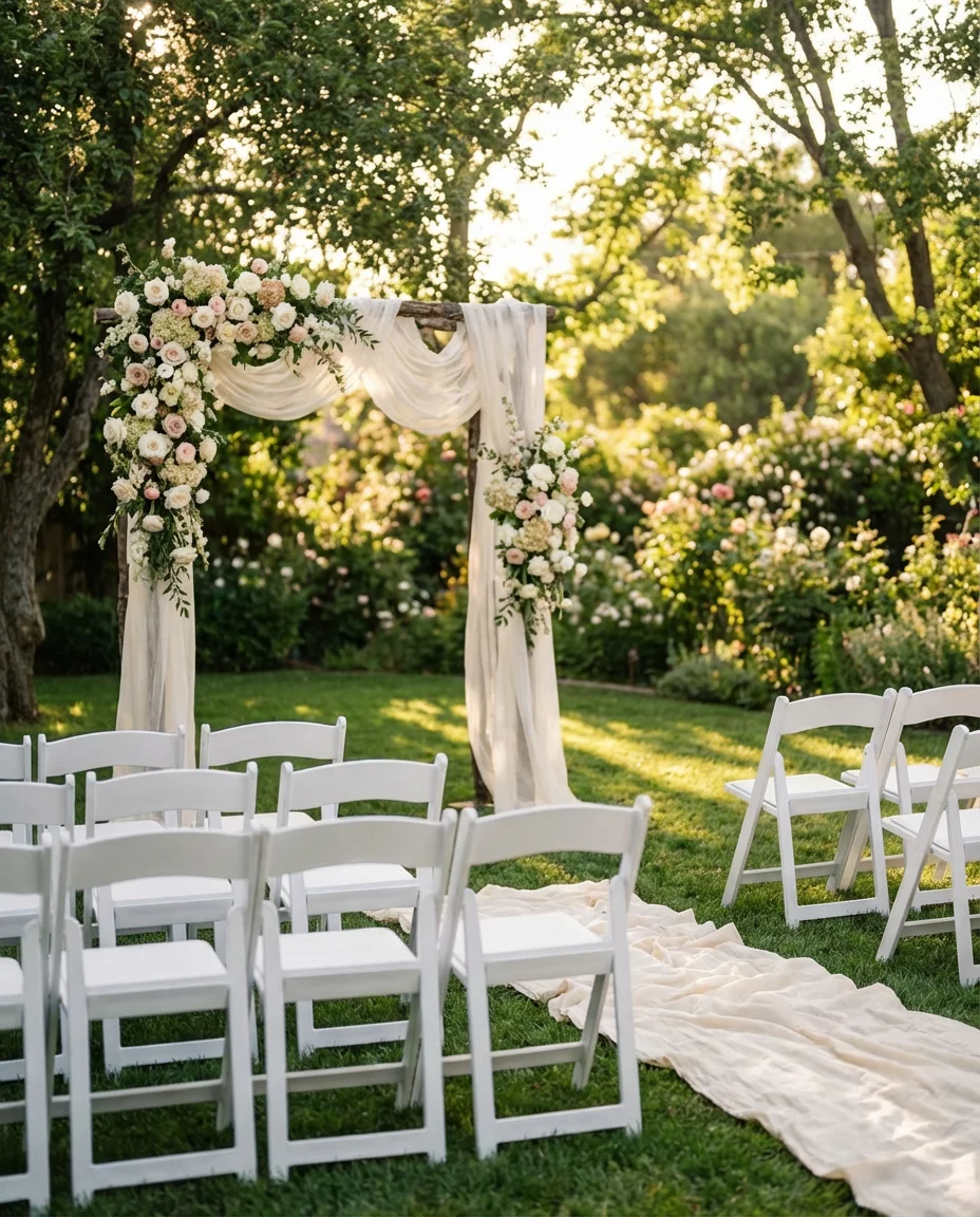 Backyard Wedding Ceremony Space 1
