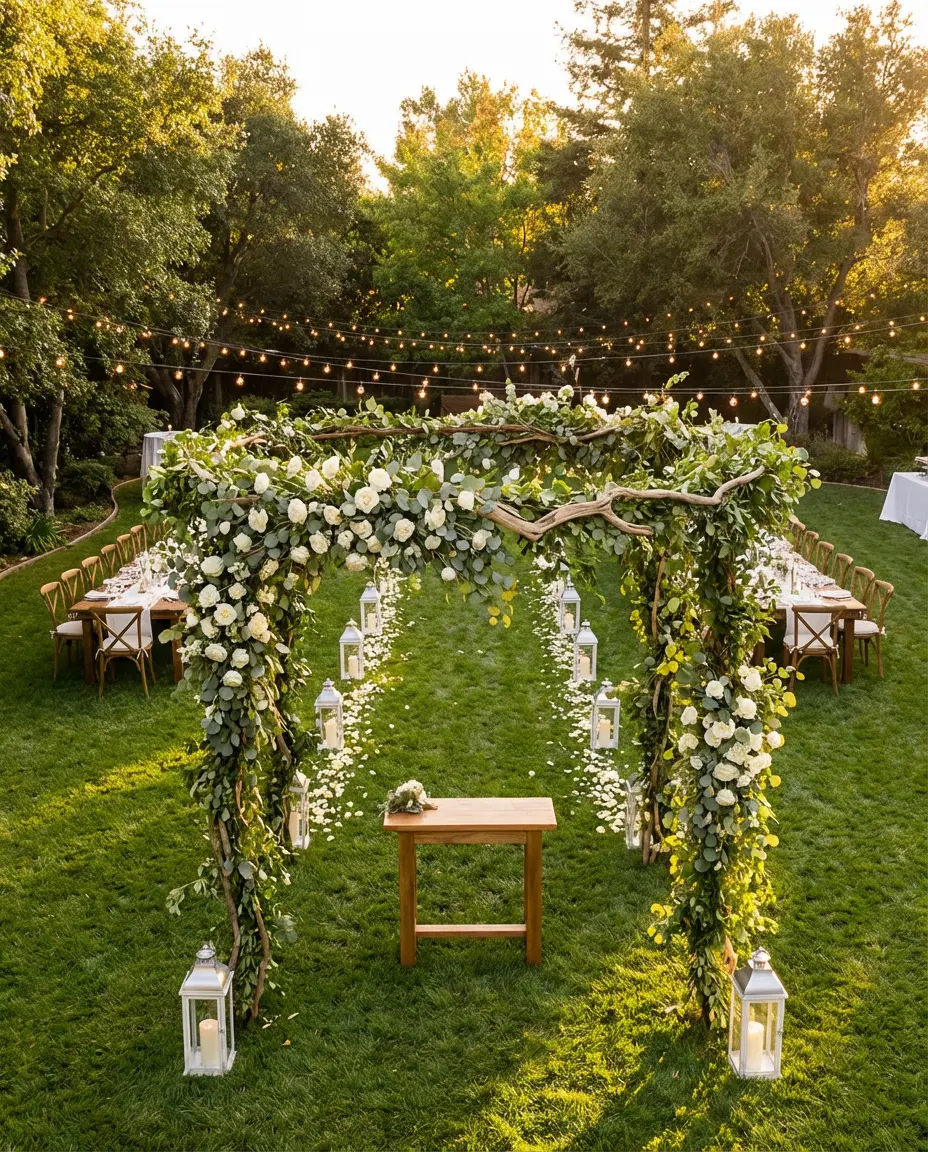 Backyard Wedding Ceremony Space 2