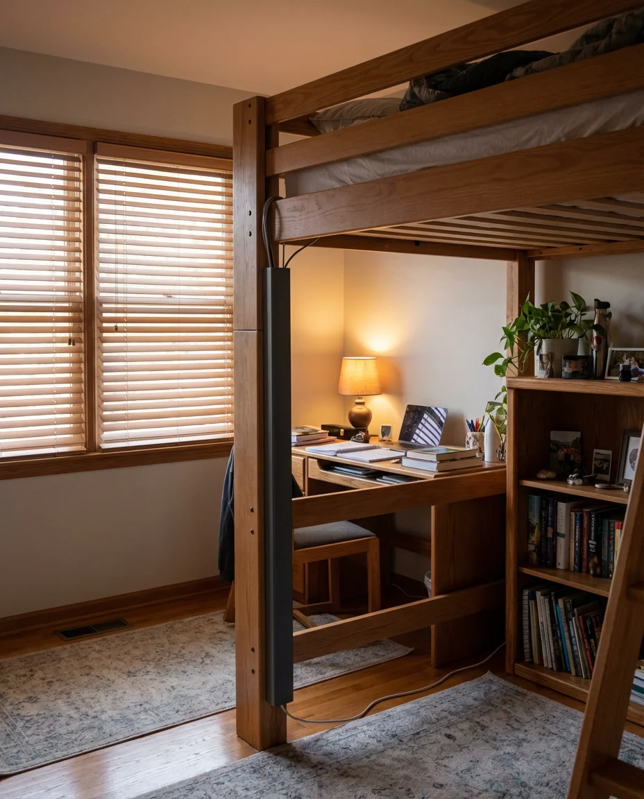 Bunk Beds With Desk Underneath for Teen Rooms 2