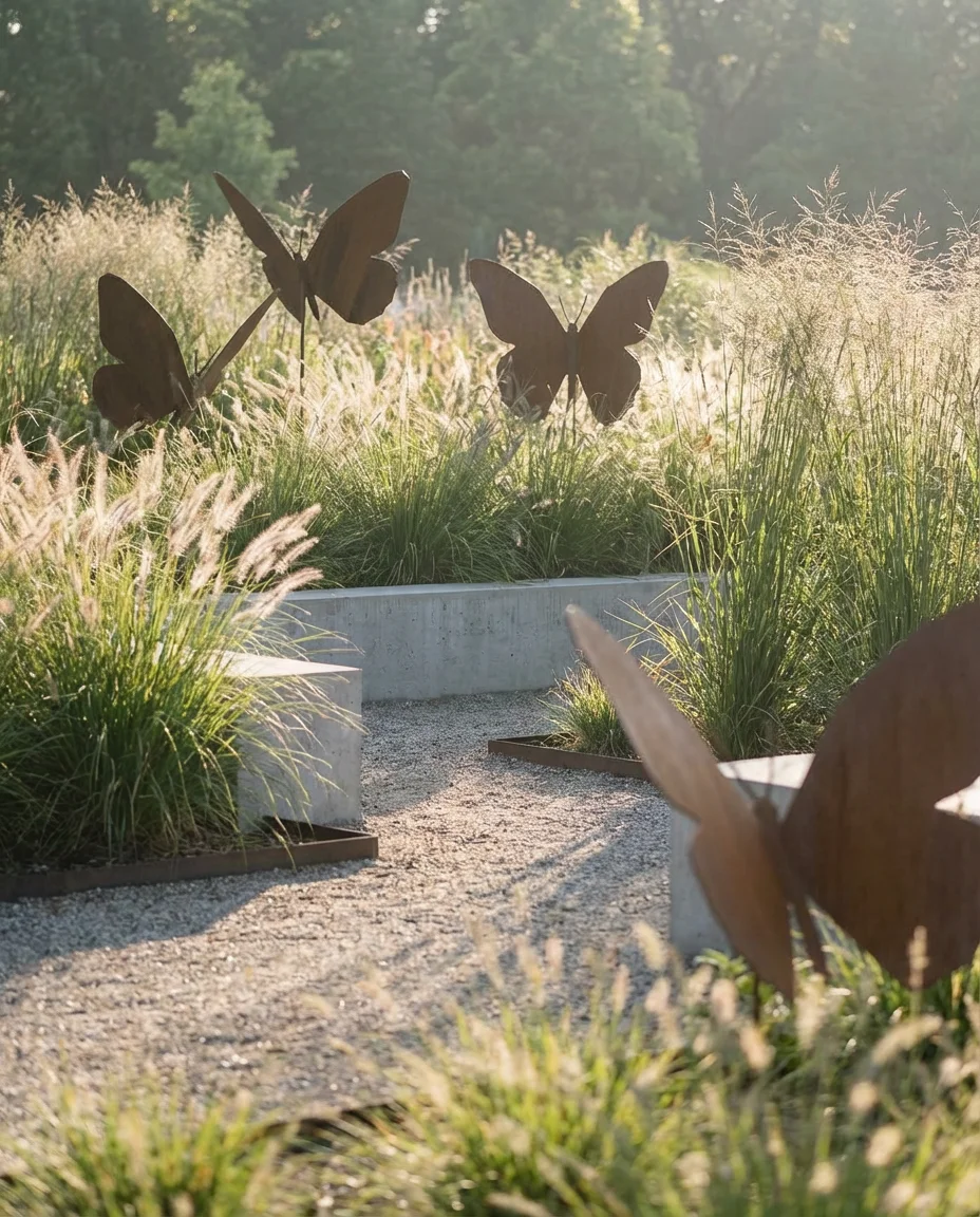 Butterfly Art Installation Garden 1