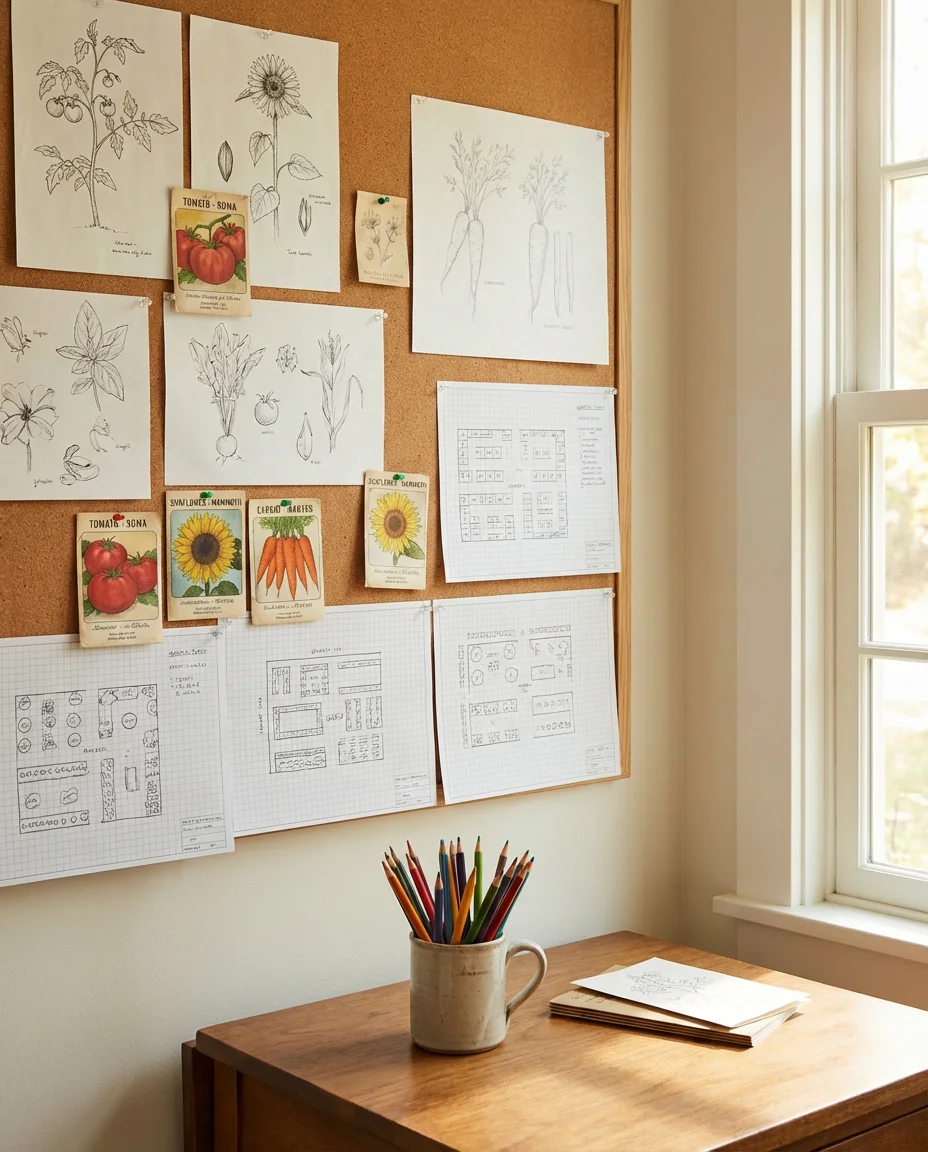 Butterfly Garden Drawing and Planning Wall 1