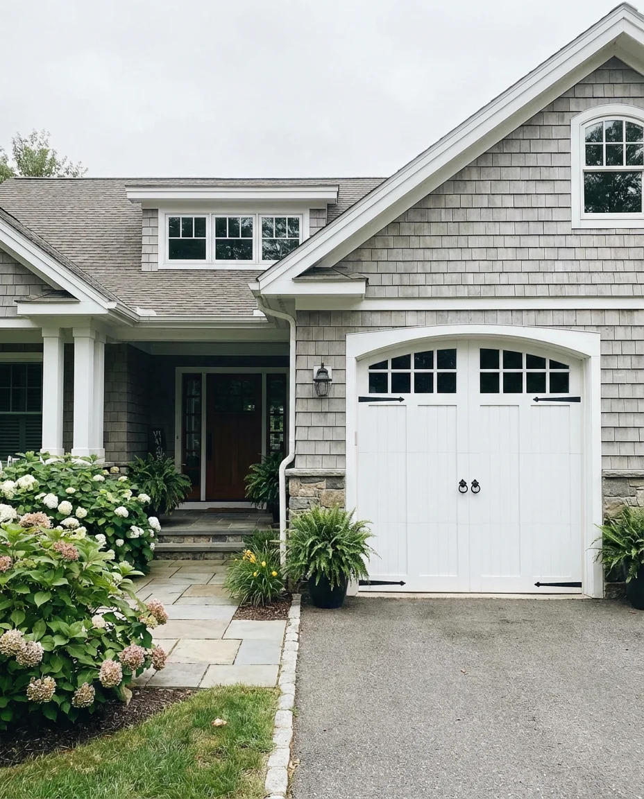 Carriage Style Door with Iron Hardware 1
