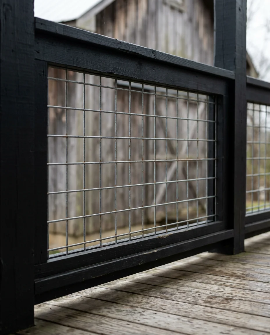 Cattle Panel Railing for an Industrial Farmhouse Look 2