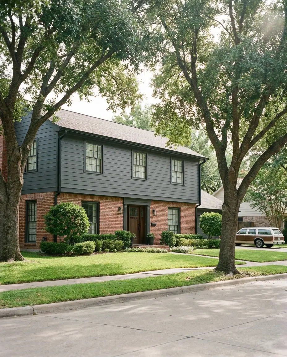 Charcoal and Red Brick Combination 1