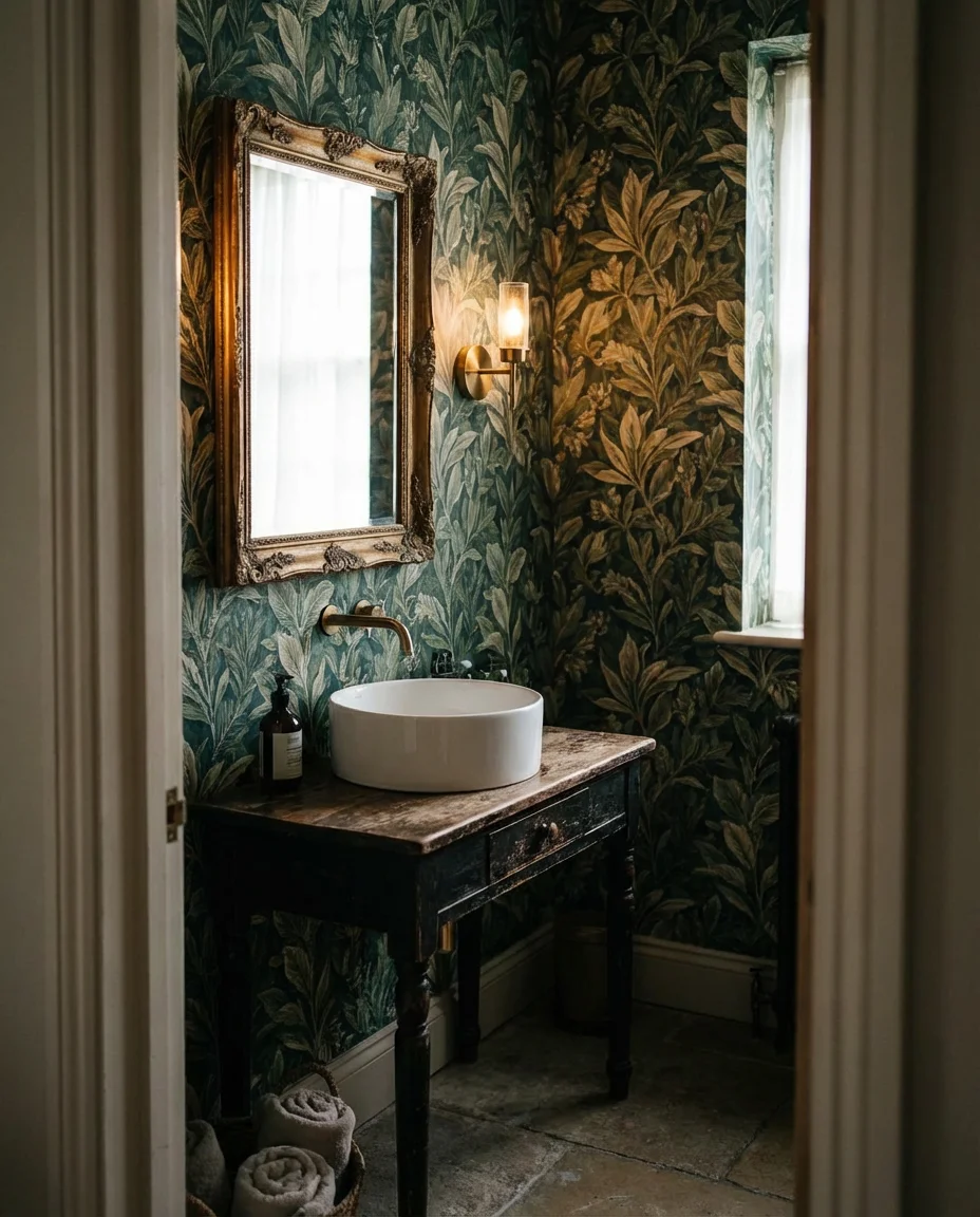 Chic Powder Room With Big Personality 1