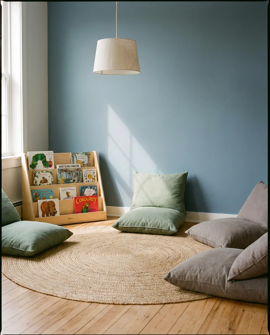 Classroom Reading Corner with Floor Cushions 1