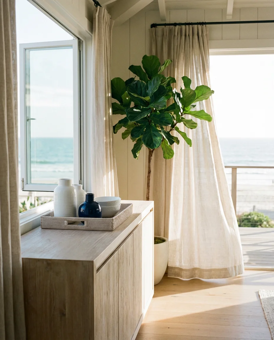 Coastal Console Vibes for Beachy Living Rooms 2