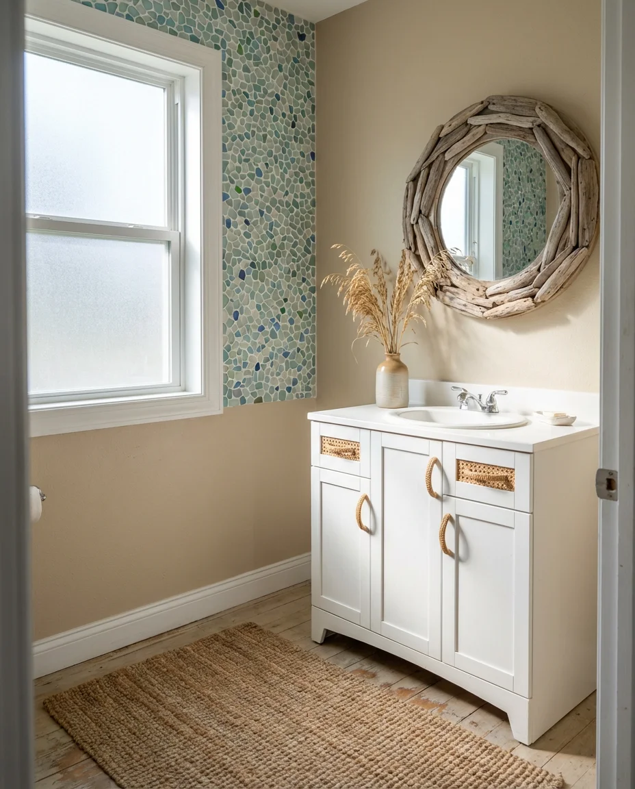 Coastal Vibes with Shell and Sea Glass Accents 1