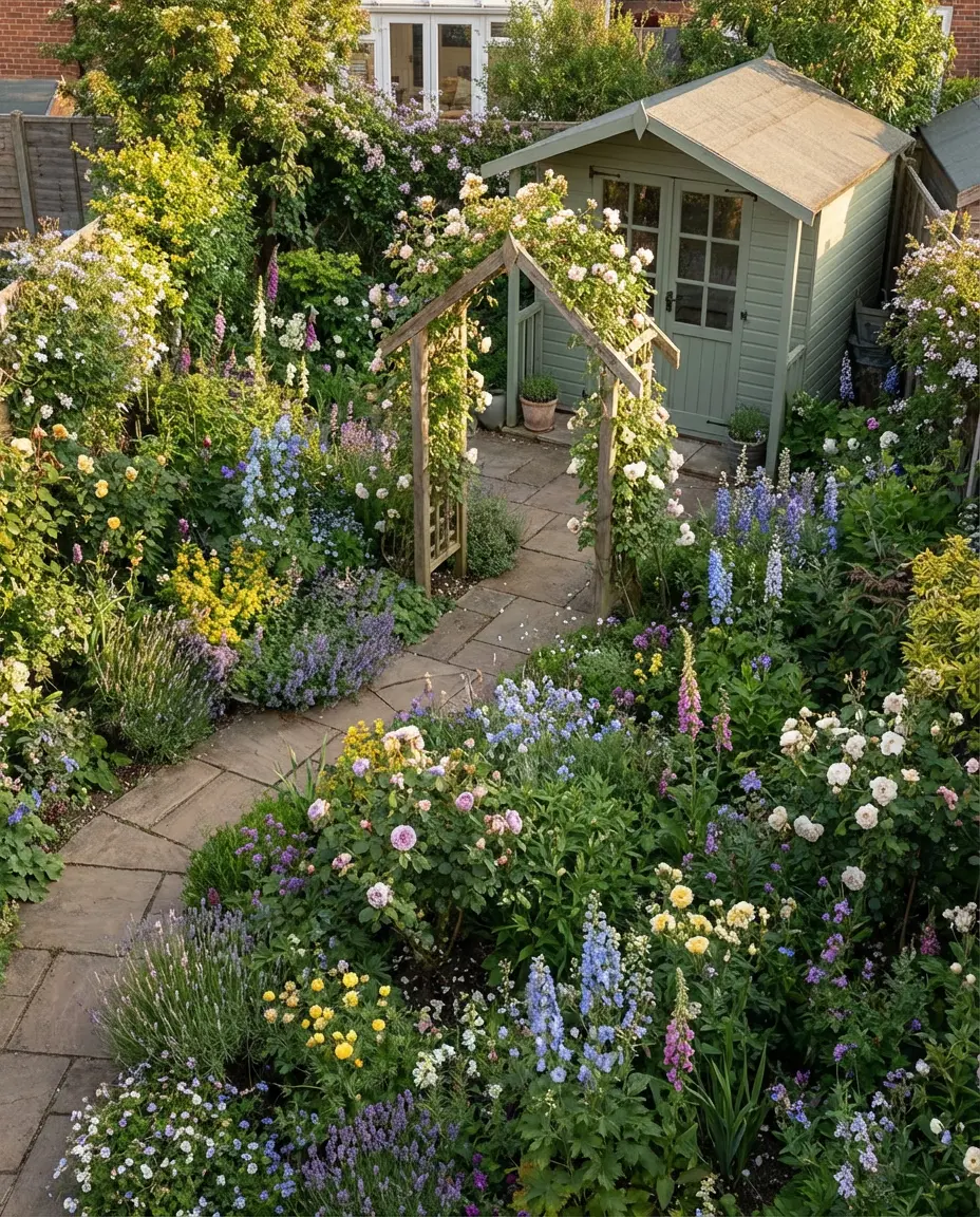 Cottage Garden Design Layout for a Complete Backyard Transformation 2