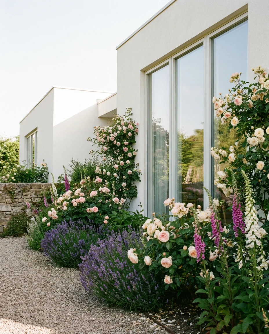 Cottage Garden Style for a Modern Home Exterior 1