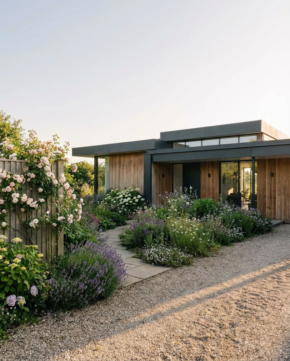 Cottage Garden Style for a Modern Home Exterior 2