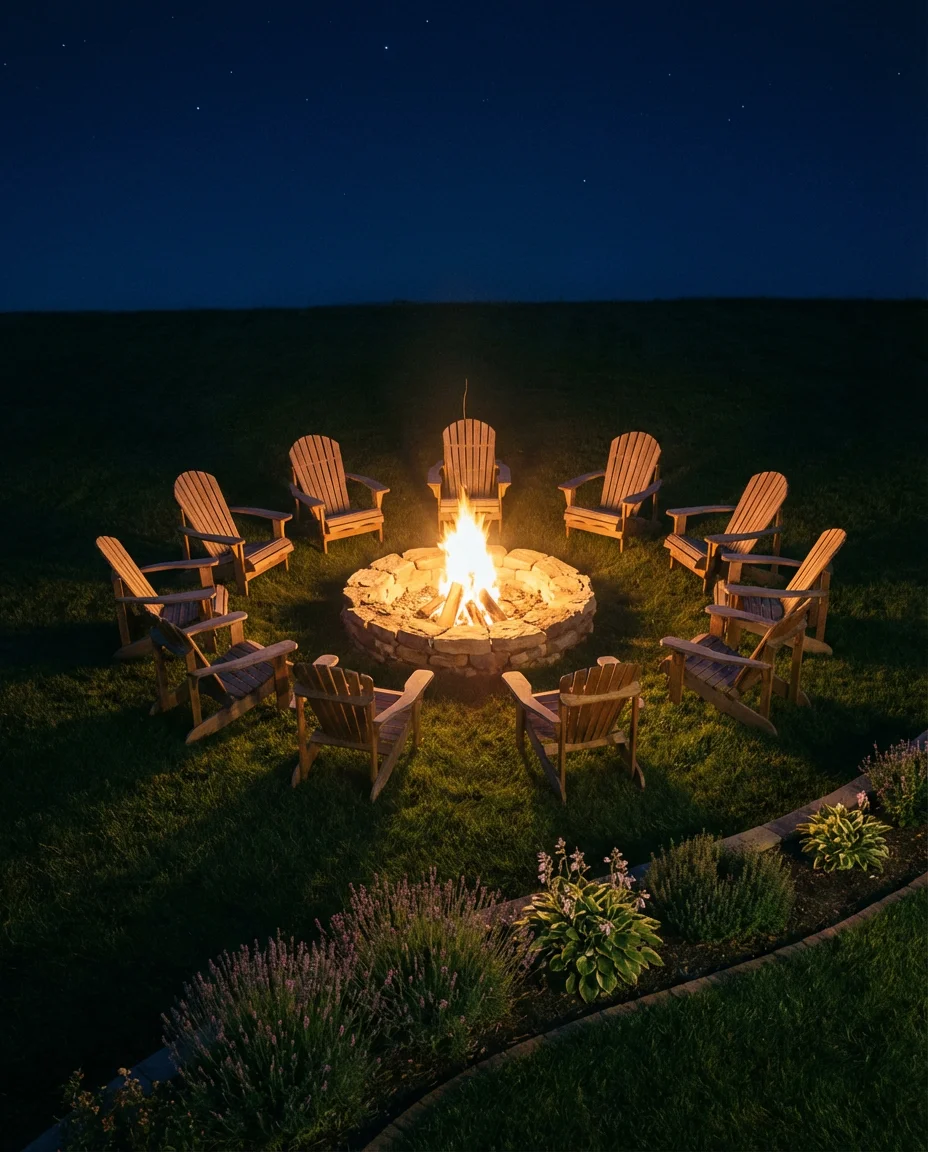 Cozy Fire Pit Gathering Circle 2