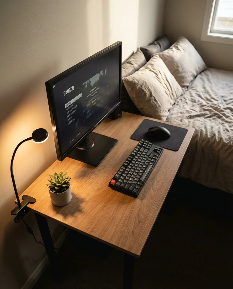 Cozy Gaming Bedroom Nook 2