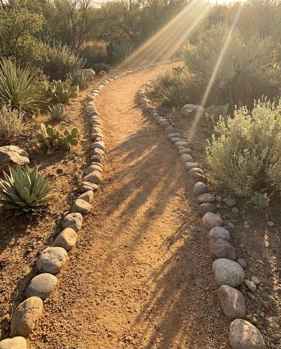 Crushed Granite Xeriscape Front Yard 2