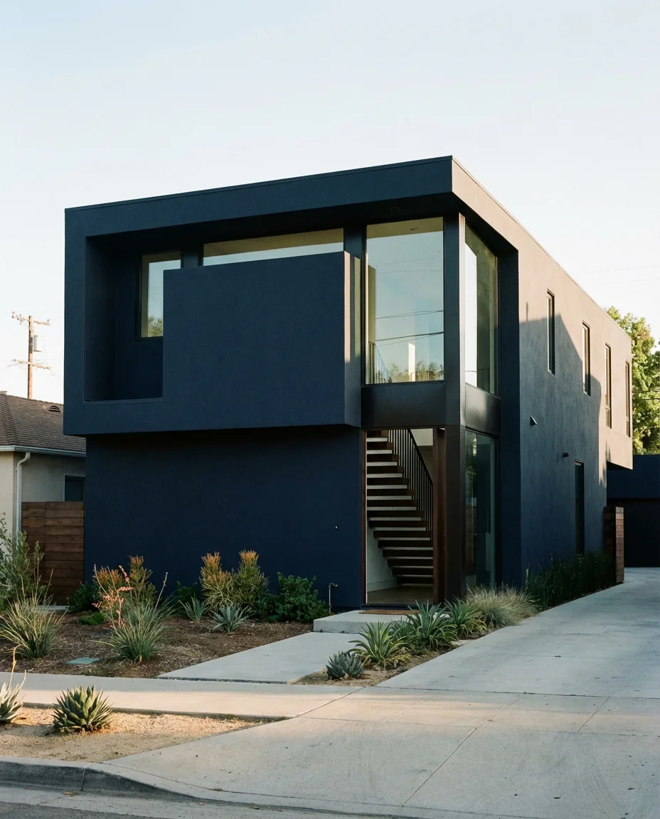 Dark Exterior on a Bloxburg-Inspired Build 2