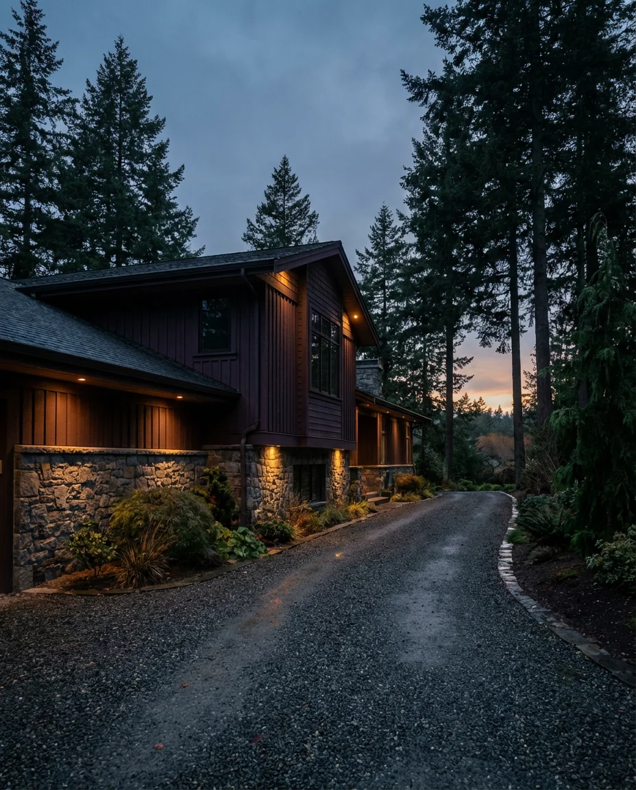 Dark Plum on a Modern Minimalist Exterior 2