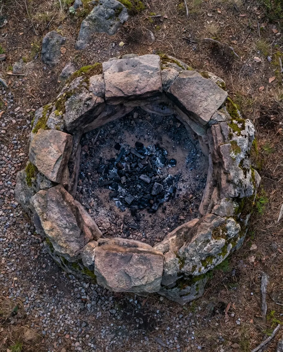 Decorative Rock Fire Pit Surround 2