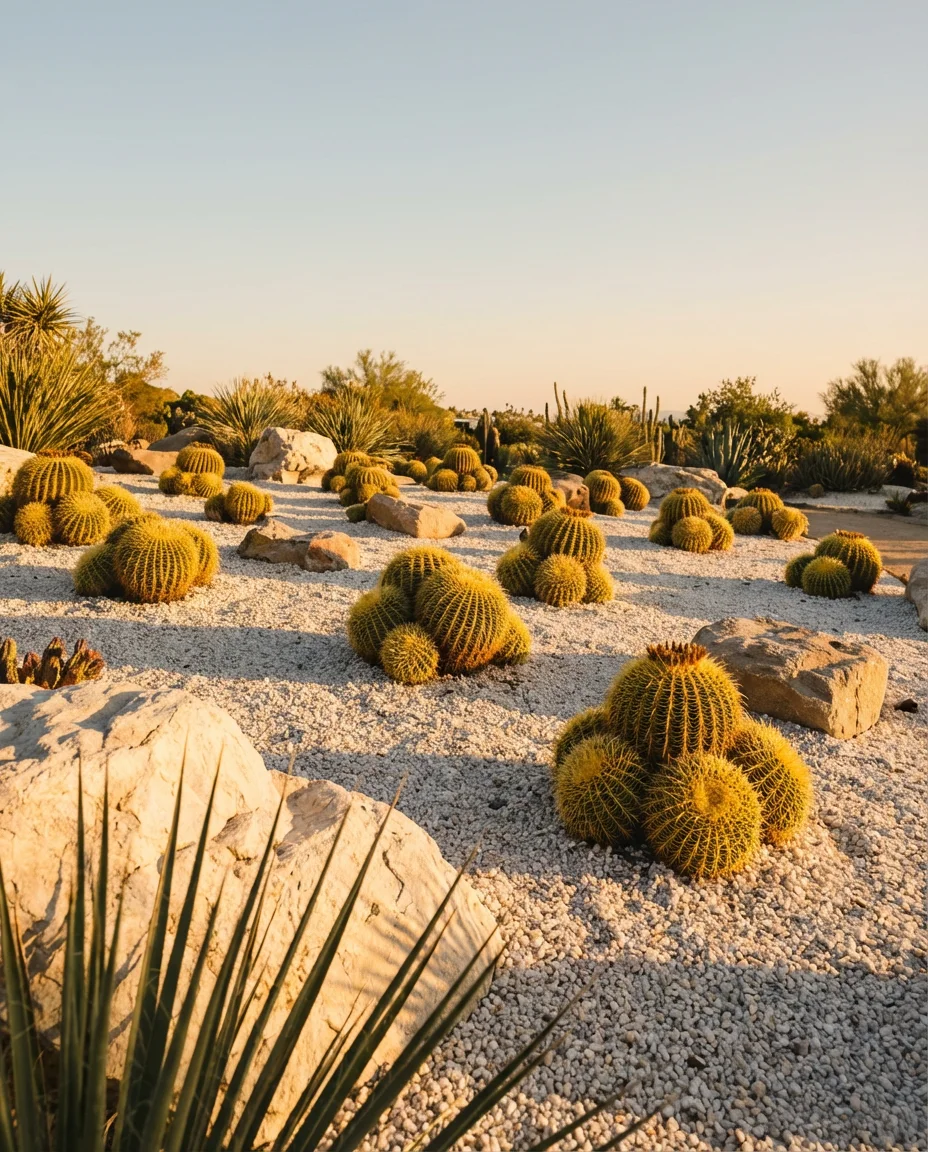 Desert Rock Landscape With Cacti 2