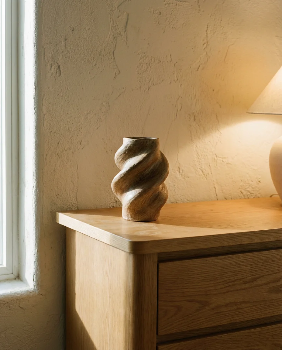 Design Forward Dresser with Abstract Sculpture 2