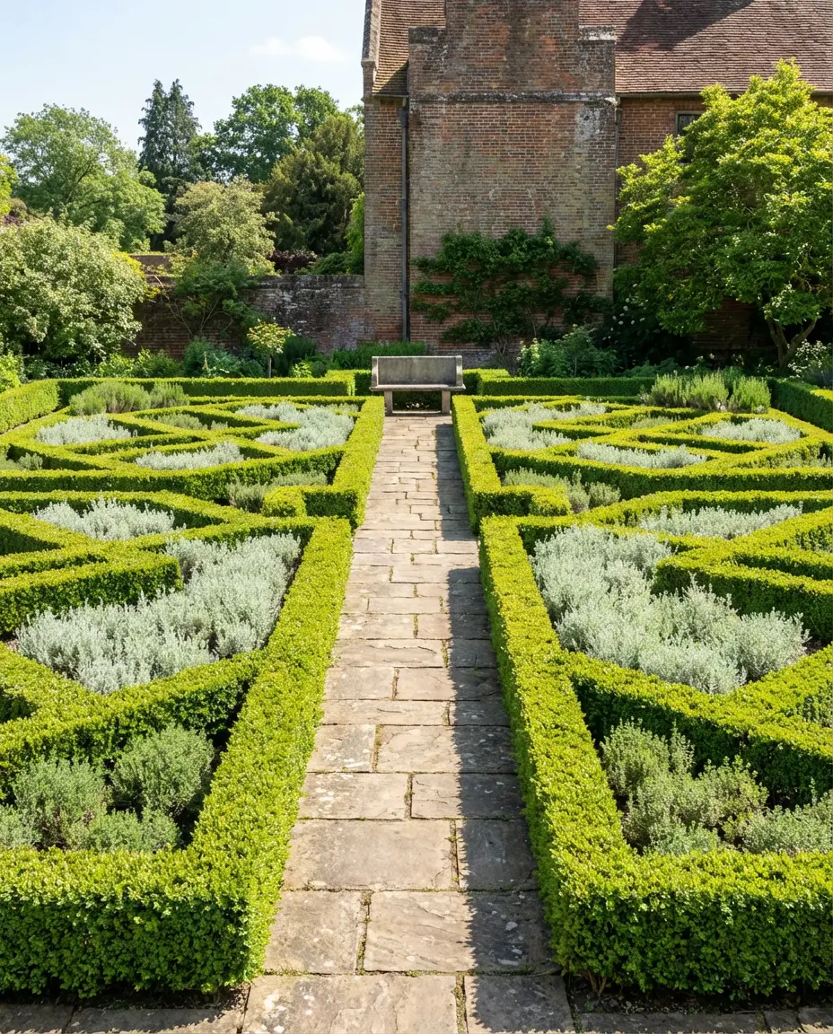 Design Layout for a Formal Herb Knot Garden 1
