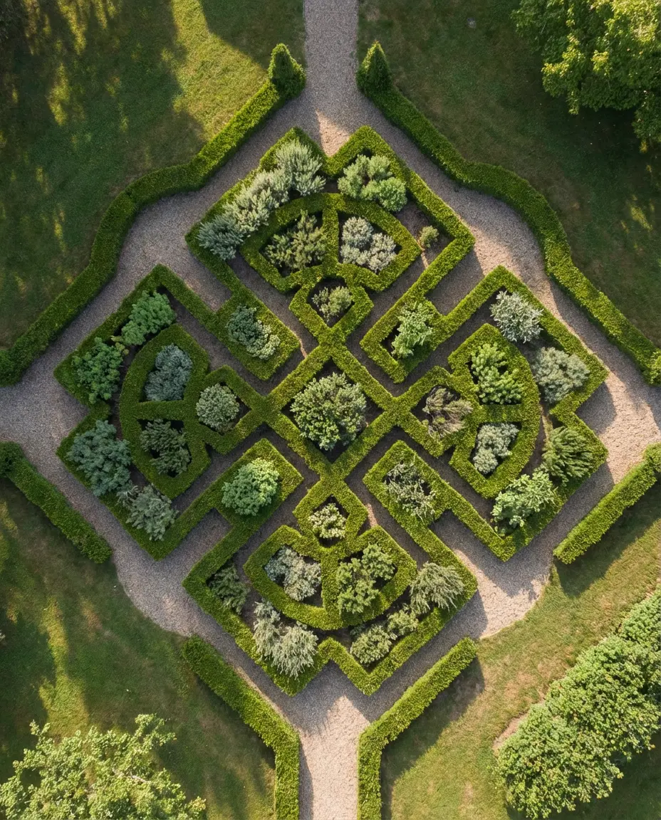 Design Layout for a Formal Herb Knot Garden 2