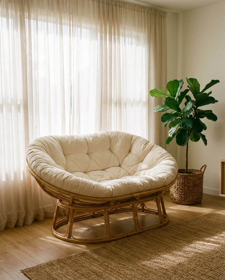 Double Papasan Chair for Shared Spaces 1