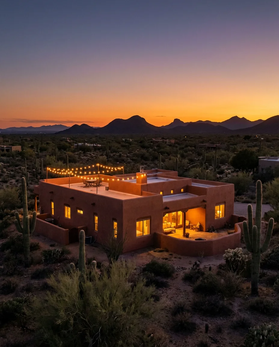 Earthy Terracotta Stucco Contemporary 2