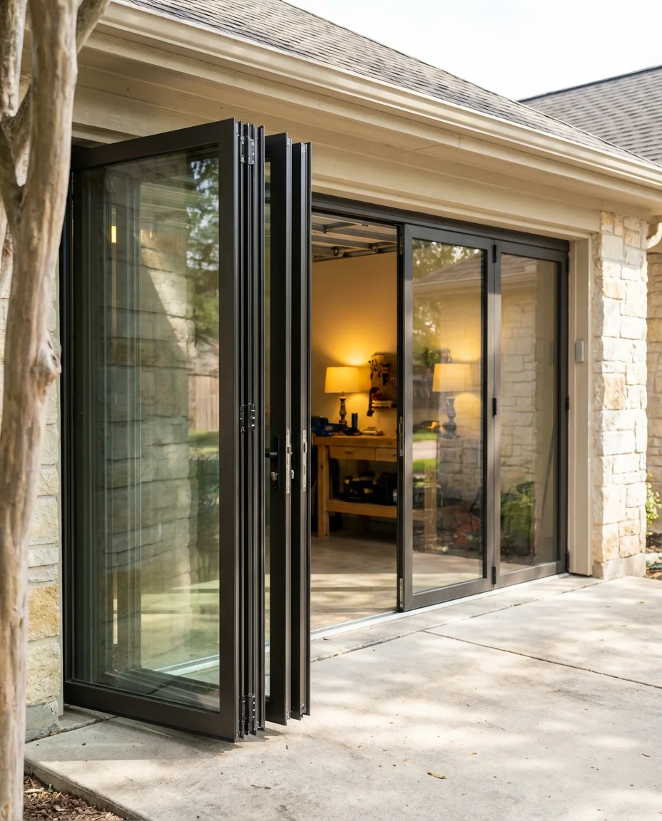Folding Garage Door for Indoor-Outdoor Living 2