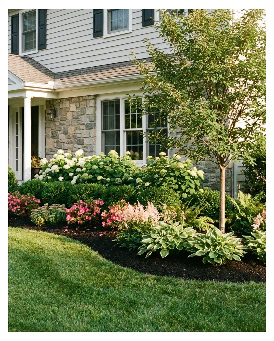 Foundation Planting Refresh for a Traditional Home 1