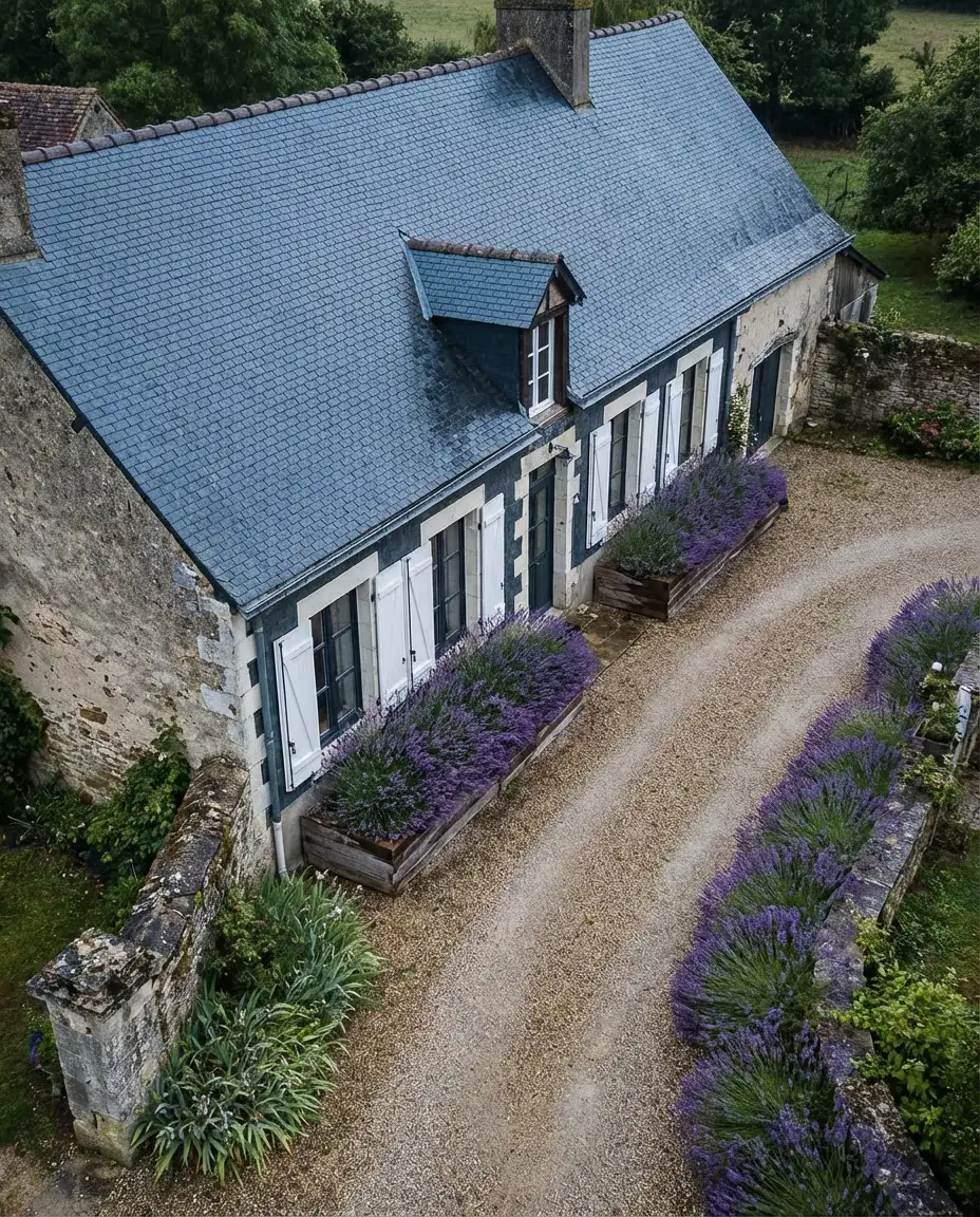 French Country Blue Farmhouse 2