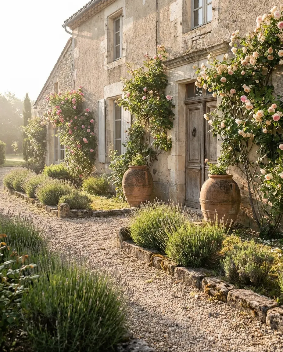 French Country Cottage Front Yard 1