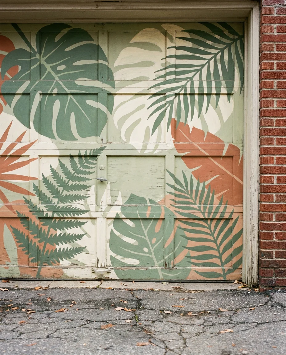 Garage Door Mural as Exterior Art 1