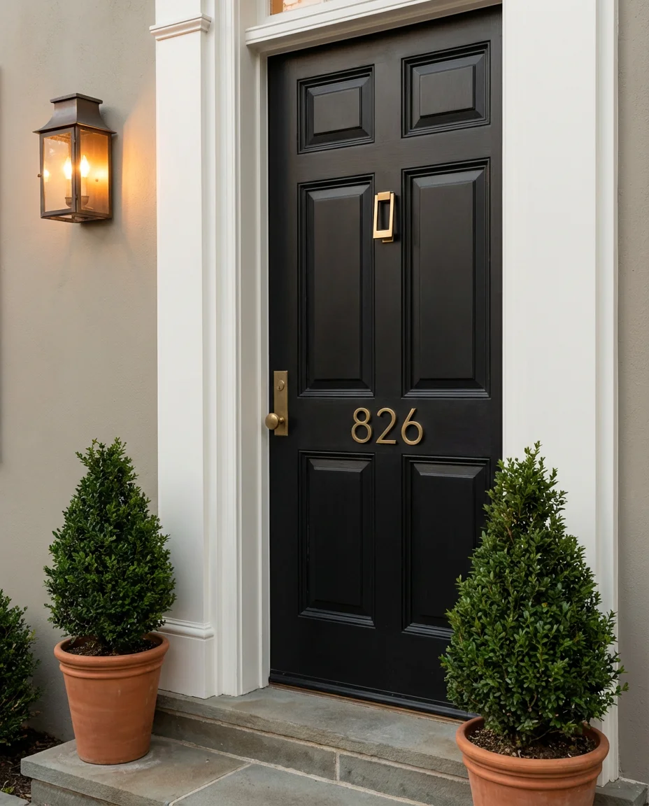 Greige with Black Garage and Front Door 2