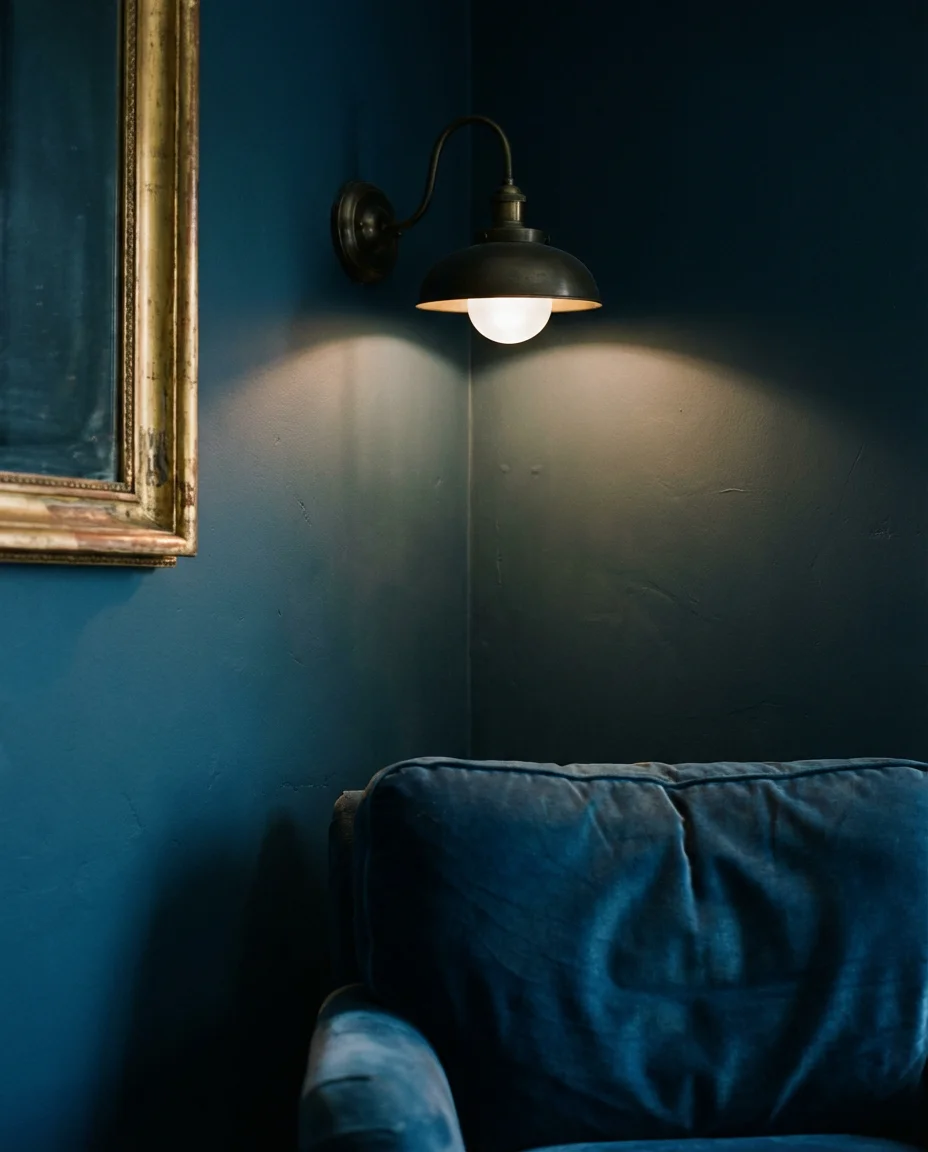 Hague Blue Drama with Gold Accents 2