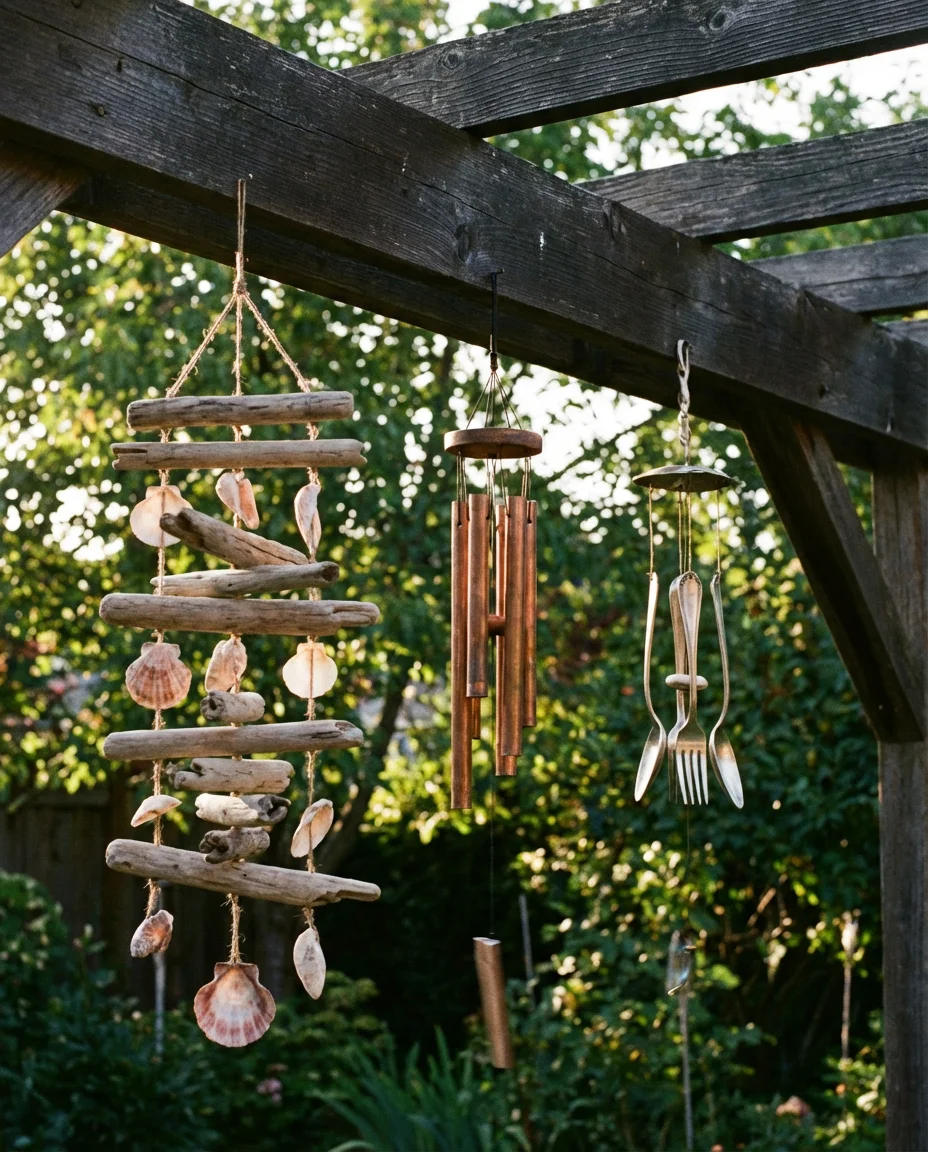 Homemade Wind Chime Installation 1
